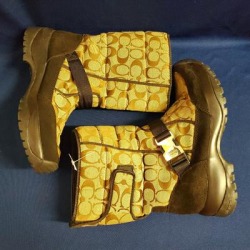 Coach Shoes | Coach Boots With Vibram Soles | Color: Brown/Tan | Size: 9