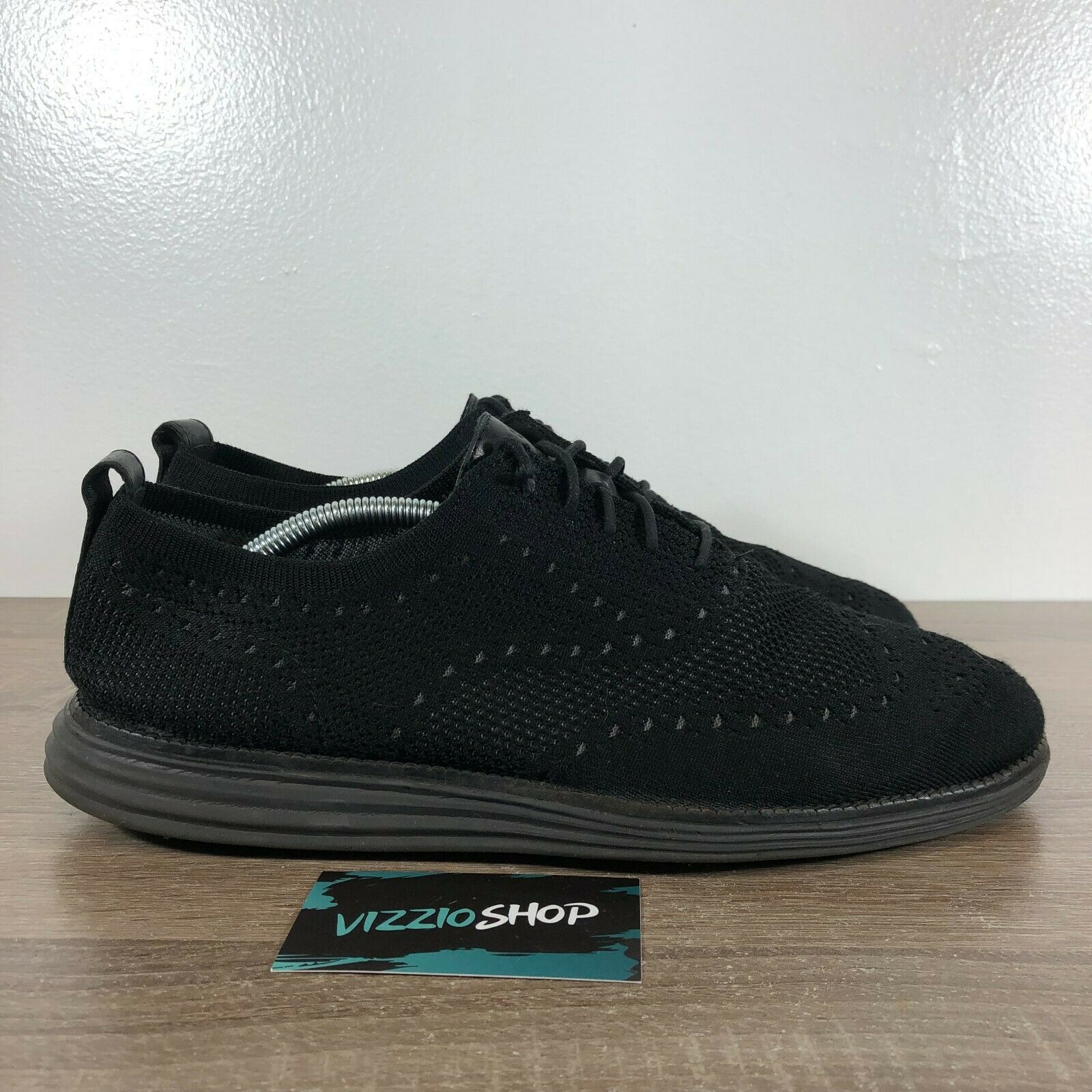 Cole Haan OriginalGrand Wingtip Black Oxford Shoes Men's 10.5 C28443
