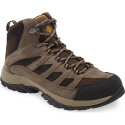 Columbia Crestwood Mid Waterproof Hiking Shoe, Size 10.5 in Brown Green at Nordstrom
