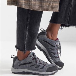 Columbia Shoes | Columbia Crestwood Waterproof Hiking Shoe | Color: Gray/Purple | Size: 7