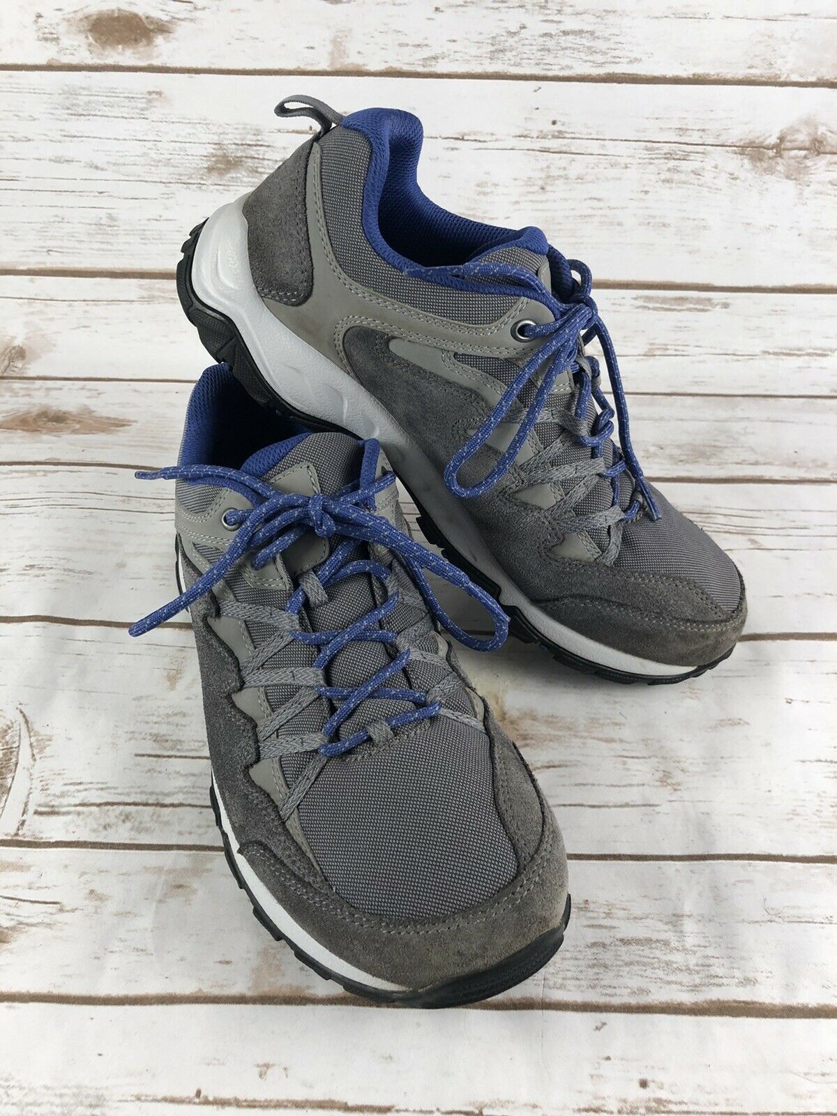 Columbia Women's Wahkeena Low Hiking/Trail Shoes Grey/blue Size 10