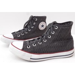 Converse Shoes | Converse All Star Perforated High Top Lace Ups | Color: Gray/White | Size: 8