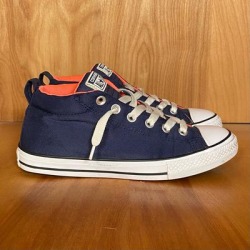 Converse Shoes | Converse All Star Slip On Laces Sneaker Tss0960 | Color: Blue/Orange | Size: 7