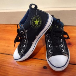 Converse Shoes | Converse All Star Sneakers Shoes Kids Size 1 | Color: Black/Gray | Size: 1b