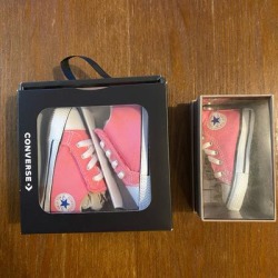 Converse Shoes | Converse Bundle Pink Chuck Taylor All Star Cribster Shoes & Keychain | Color: Pink/White | Size: 3bb