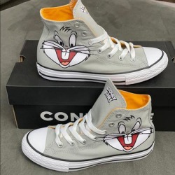 Converse Shoes | Converse Ctas Hi Shoes For Youth | Color: Gray/Orange | Size: 3bb
