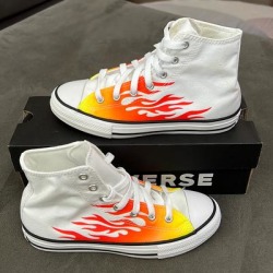 Converse Shoes | Converse Ctas Hi Shoes For Youth | Color: Orange/White | Size: 3g