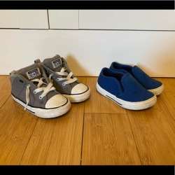 Converse Shoes | Lot Of 2 Toddler Size 7 Shoes Converse & Carters | Color: Blue/Gray | Size: 7bb