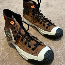 Converse Shoes | New Converse Gore-Tex Non Slip Hightop 7.5m 9.5w | Color: Brown/Orange | Size: 7.5