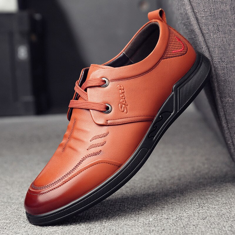 Cow Leather Men's Loafers Comfortable Men Leather Shoes Comfort Driving Shoes Soft Casual Men Dress Shoes Support Dropshipping