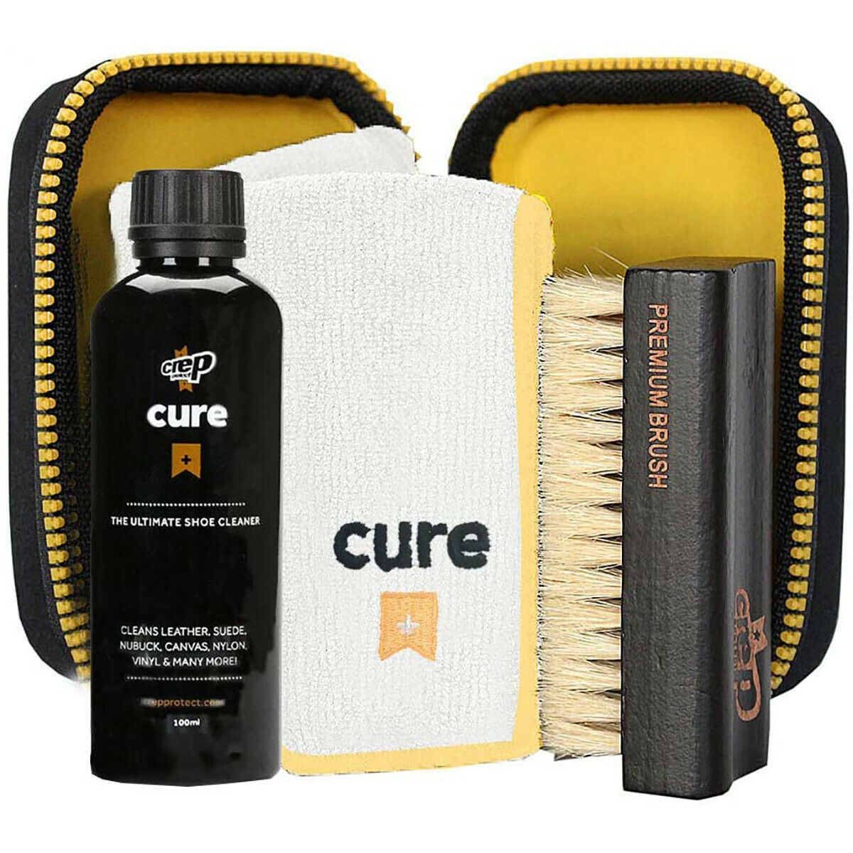 Crep Protect Cure Premium Shoe Cleaning Kit with Carrier Pouch