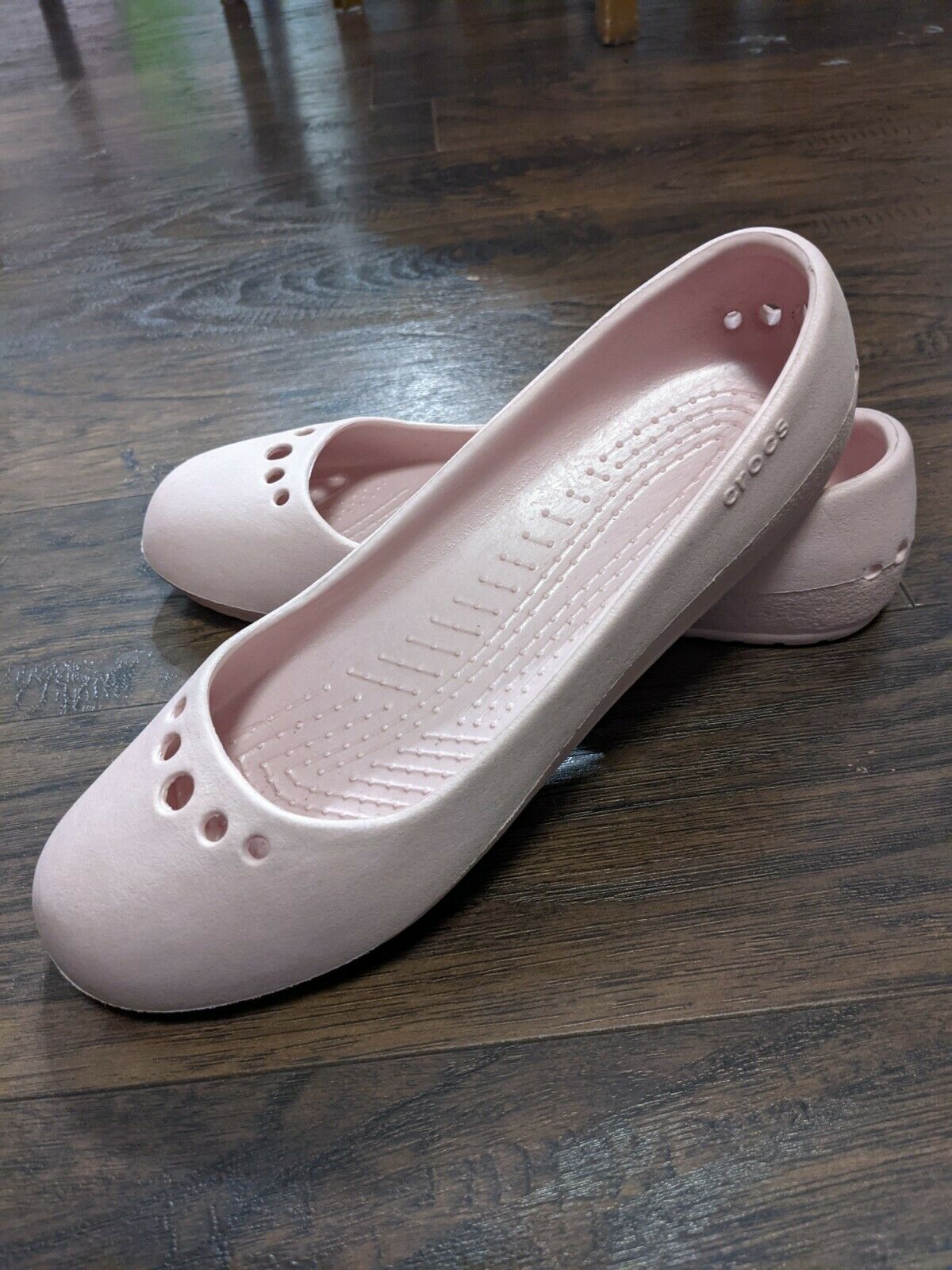 CROCS Shoes Women Prima Pink Ballet Flats Comfort Slip On Size 10