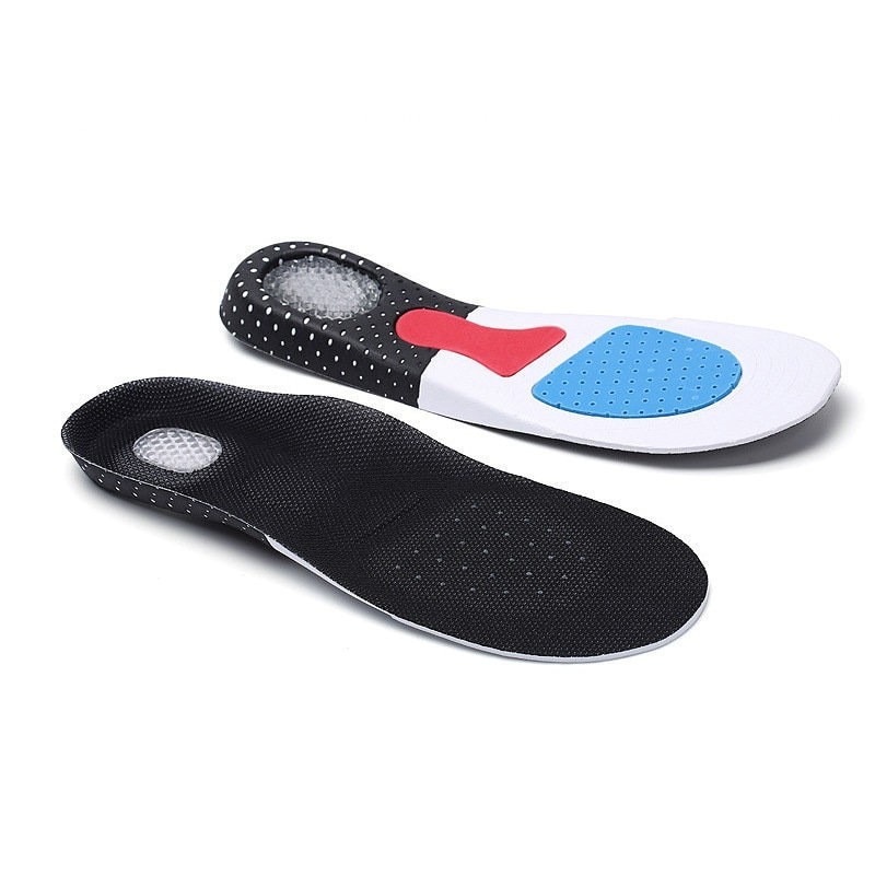 Cuttable Silicone Insoles for Male Female Shoe Bow Orthotic Support Sport Shoe Soft Insert Pad Memory Foam Pad Insole Casual
