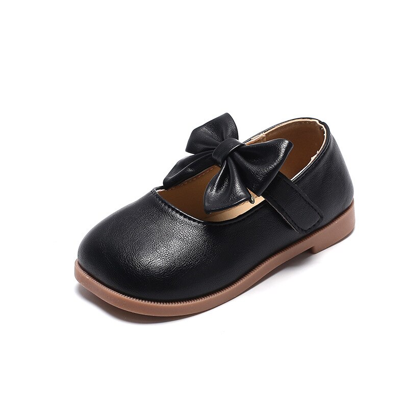 CUZULLAA Children Leather Shoes Girls Soft Sole Marry Janes Leather Shoes Toddler Girls Princess Dress Shoes Dance Flats 21-30