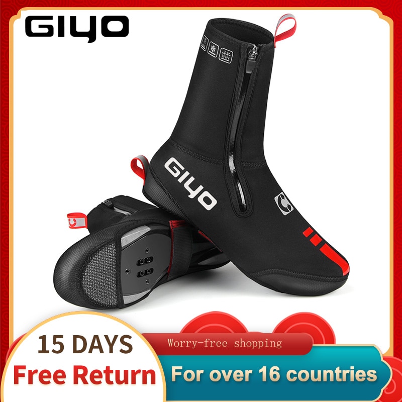 Cycling Boot Covers MTB Shoe Covers Winter Warm Thermal Neoprene Overshoes Waterproof Toe Cycling Shoe Covers Booties For Bike