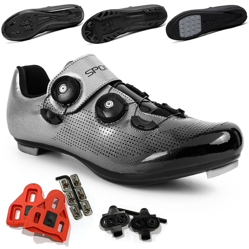 Cycling Shoes for men women Professional Athletic Bicycle Shoes MTB Locking Road Bike Shoes SPD Cleats Peloton Shoes Look Delta