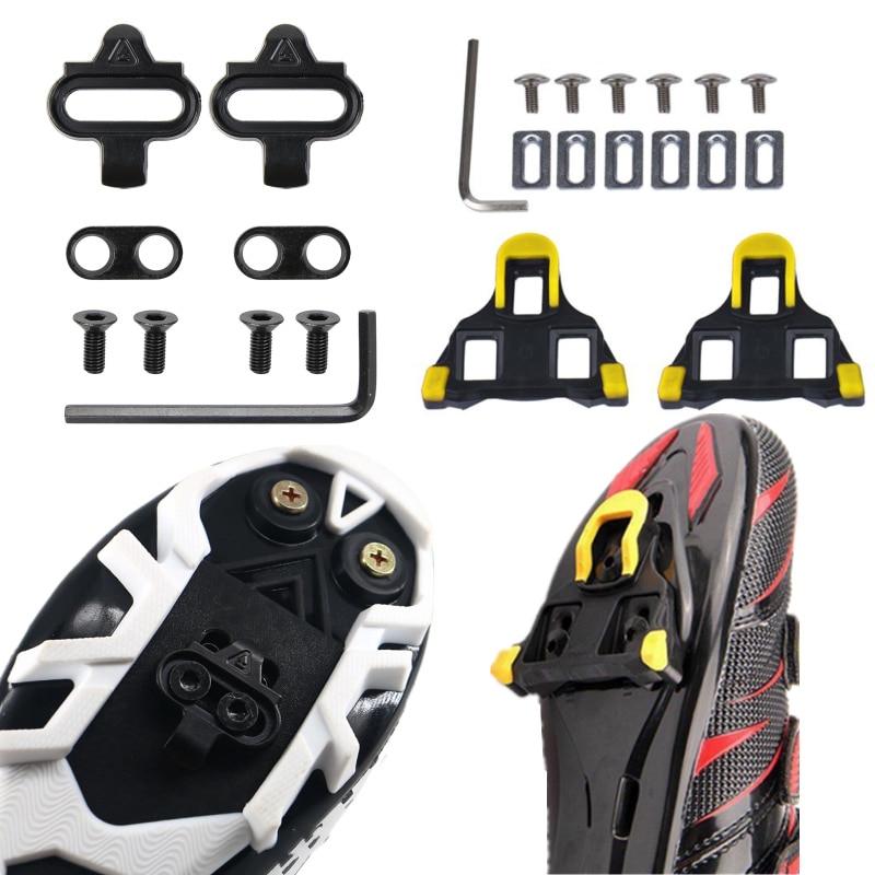 Cycling Shoes Part Flat Cleats SPD Pedal Riding Shoes Clip Accessories Calas Self-locking Bike Mountain Part MTB Splint Bicycle