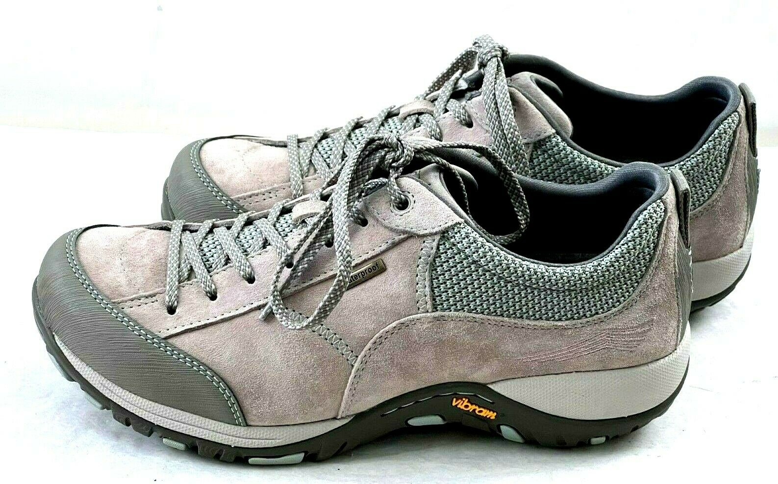 Dansko Paisley Hiking Waterproof Vibram Shoes Gray Suede Womens US 7.5-8 EUR 38