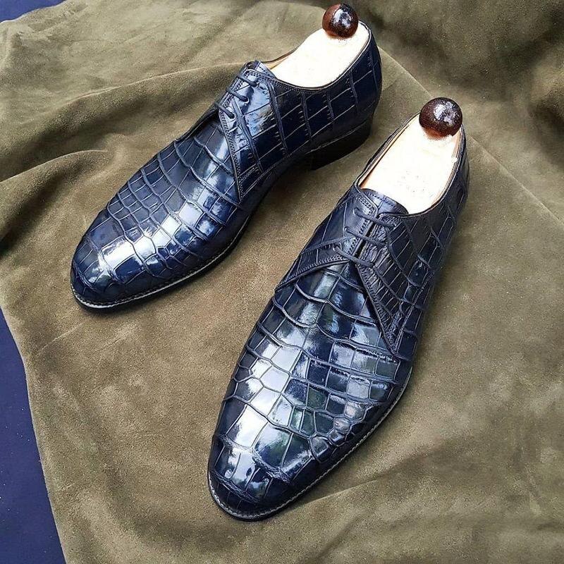 Dark Blue Oxfords мужская обувь Men Shoes Derby PU Leather Classic Dress Sapatos Para Hombre Comfortable أحذية الرجال KP549