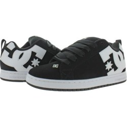 DC Shoes Men's Court Graffik Leather Padded Skate Shoes Sneakers