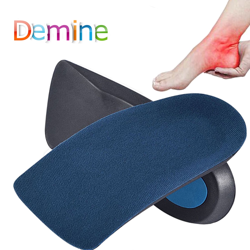 Demine EVA Orthopedic Insoles Arch Support Casual Half Cushion for Flat Foot Shock-Absorbant Walking Breathable Shoes Insert Pad