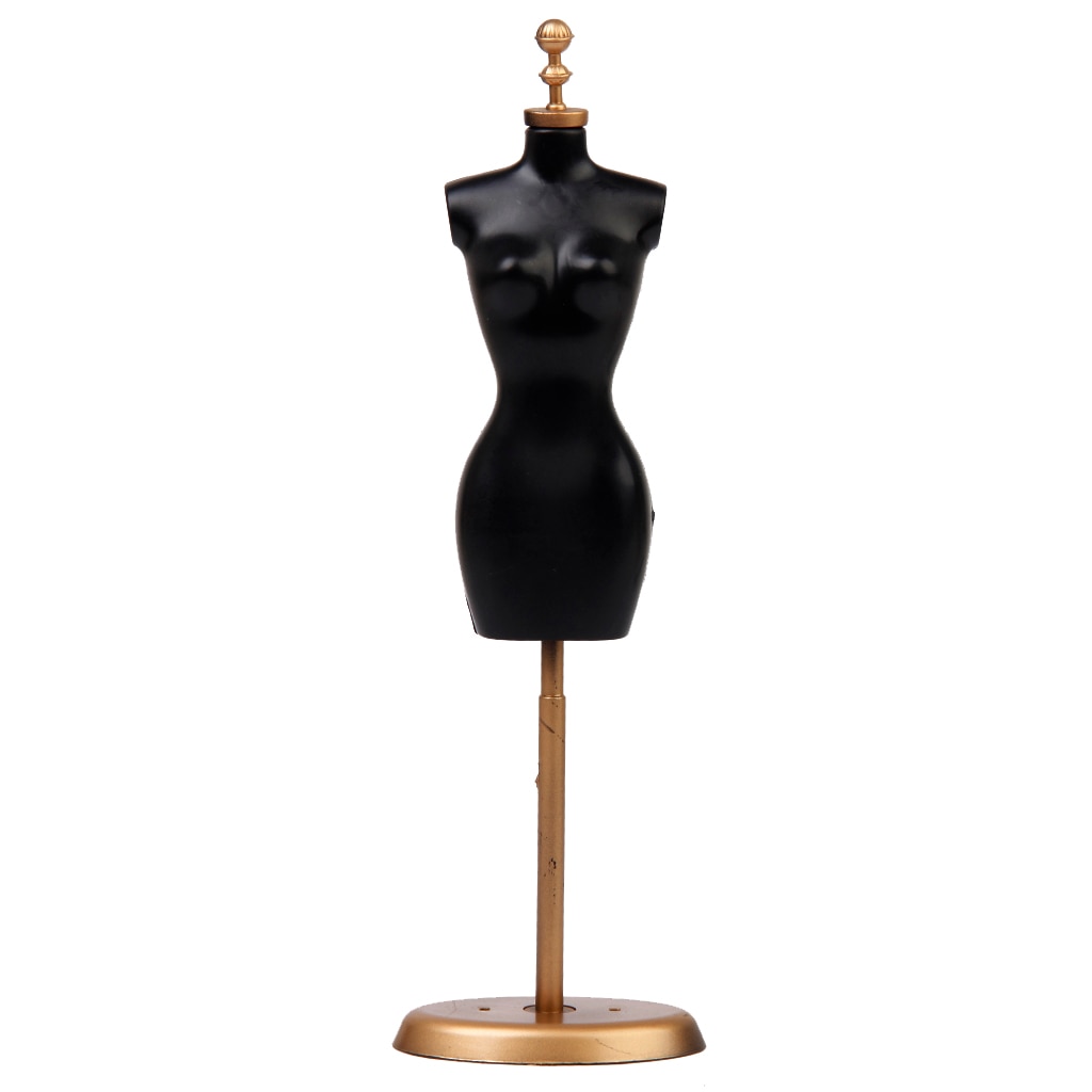 Detachable Clothing Display Model / Stand For Dolls - Black