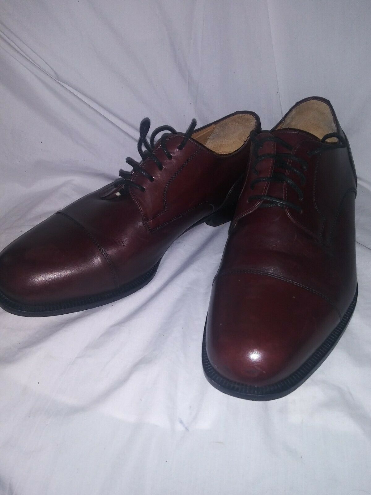 Dino Monti Men's In Burgundy Size 13 EEE Clean Set Of Dress Shoes Comfortable
