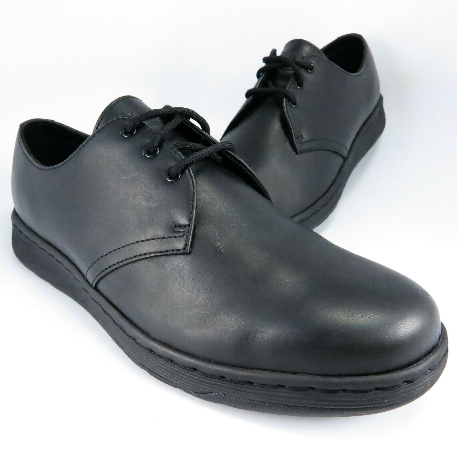 Dr Doc Martens CAVENDISH Oxfords Mens Size 10M Black Leather Lace-Up Dress Shoes
