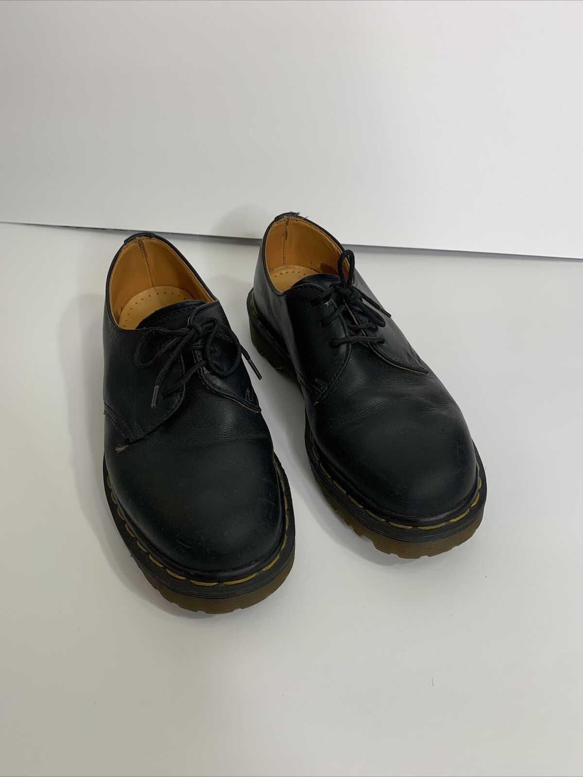 dr martens youth size 4 black loafer oxford shoes