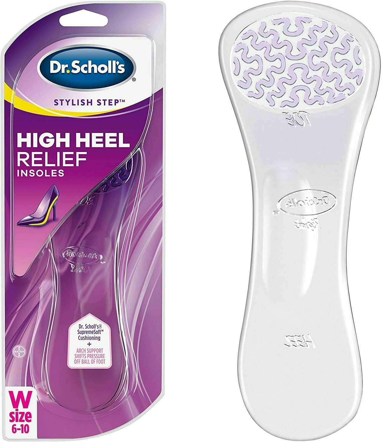 Dr. Scholl's High Heel Relief Insoles for Women, Shoe inserts (Womens 6-10)