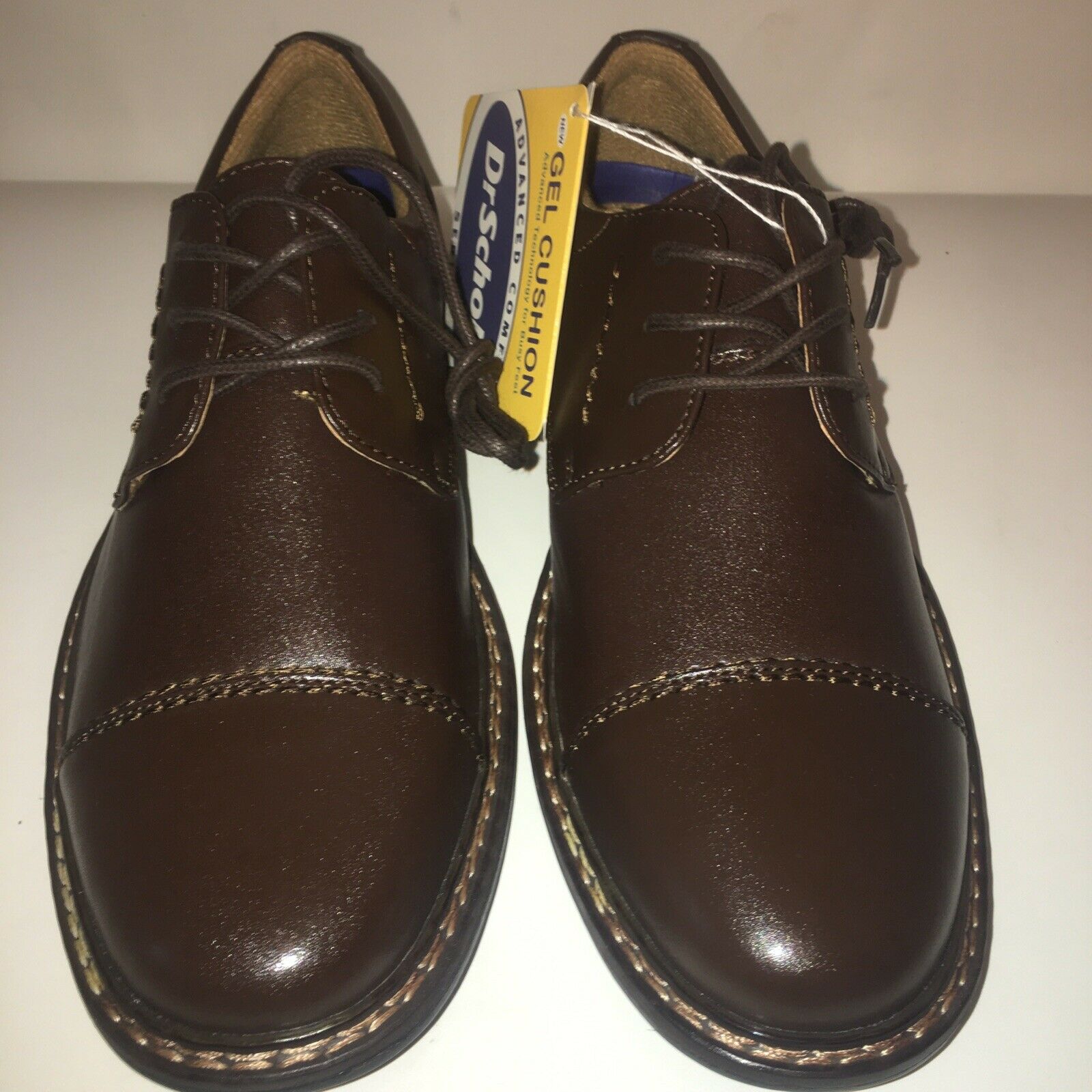Dr. Scholls Mens Dress Shoes Brown Sz 7 M Leather,Cap Toe Lace Up