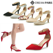 DREAM PAIRS Women Dress Pump Shoes Low Stilettos Heel Pointy Toe Wedding Shoes