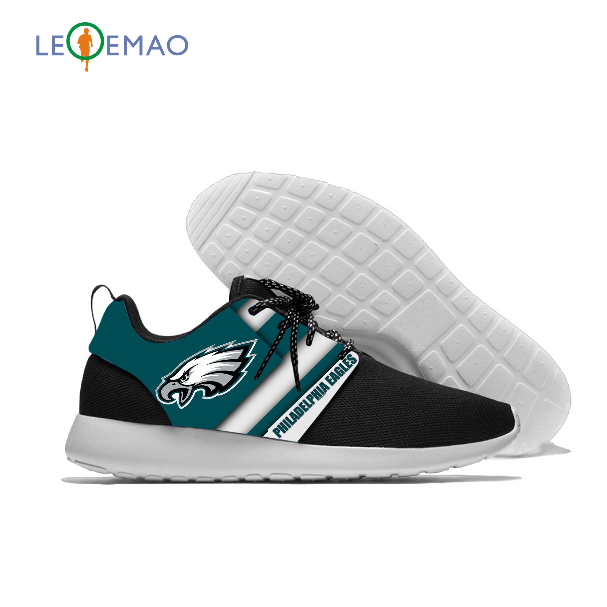 Eagles Breathable Leisure Sport Sneakers Football Team Fans Lightweight Casual Men Women Running Casual Shoes
