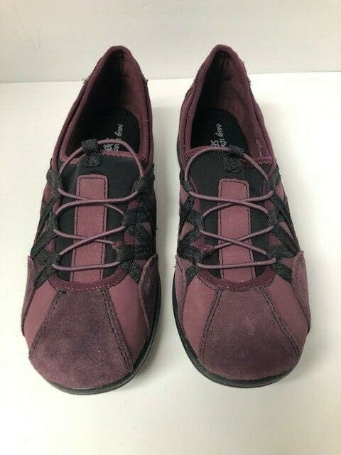 Easy Spirit Women's Sport Casual leather Shoes Burgandy Purple size 10M