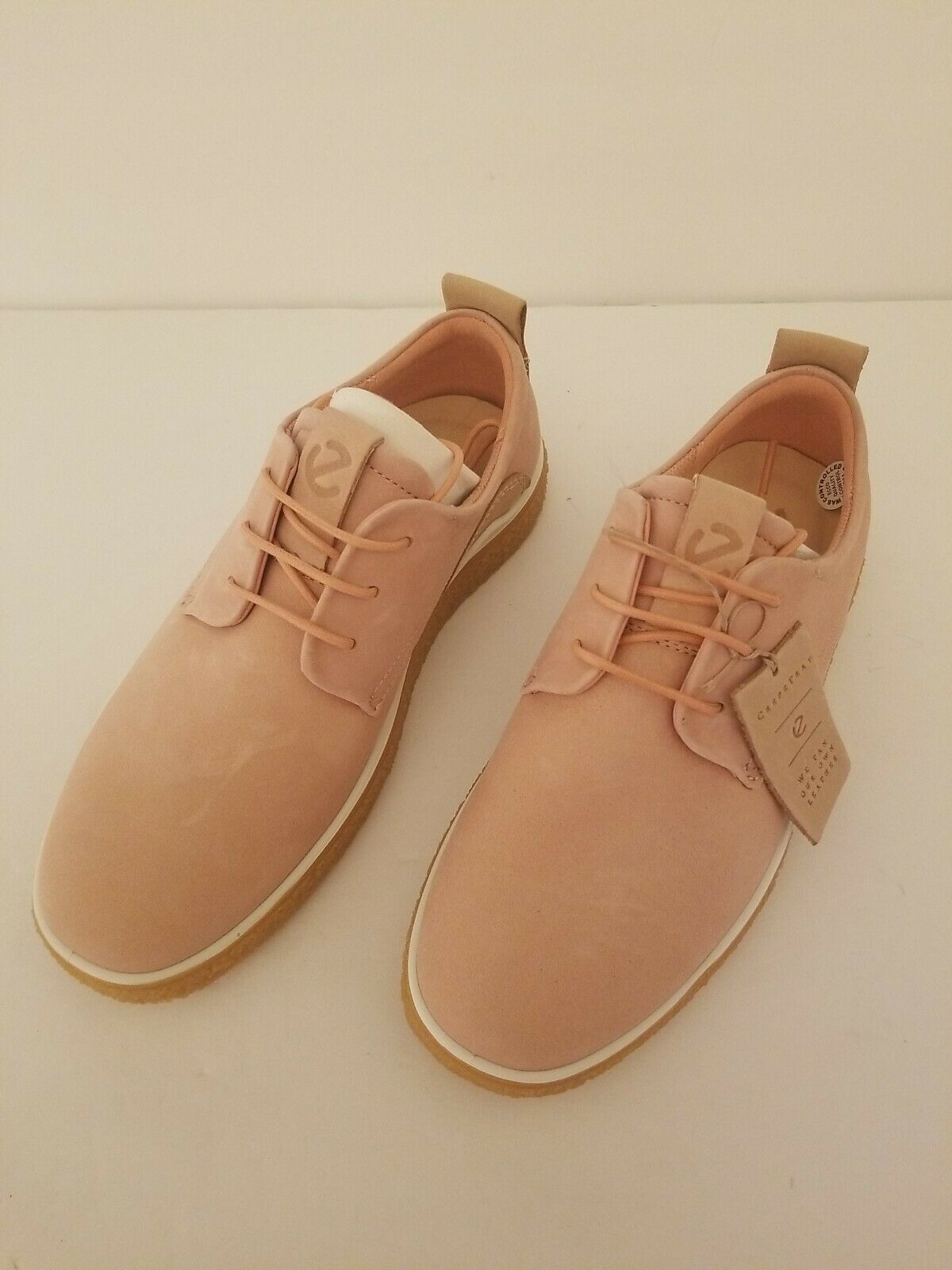Ecco Crepetray muted clay tan casual shoes women's Sz 4-4.5 US, 36 EUR