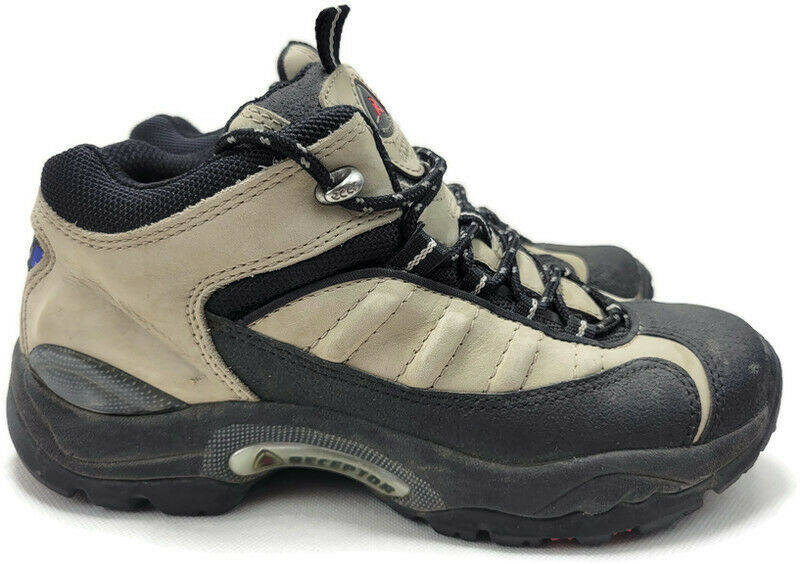 Ecco Flex Men's Receptor Black Tan Leather Hiking Boots Size Eur 39 US 5.5 - 6