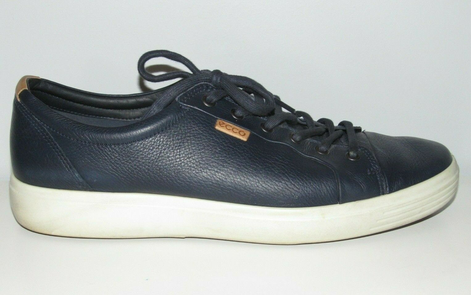 ECCO MENS EURO 47 US 13 SOFT 7 CITY SNEAKERS SHOES LACE UP LEATHER