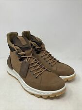 Ecco Men’s Exostrike Hydromax Hiking Shoes Camel Brown Outdoor Boot Brown