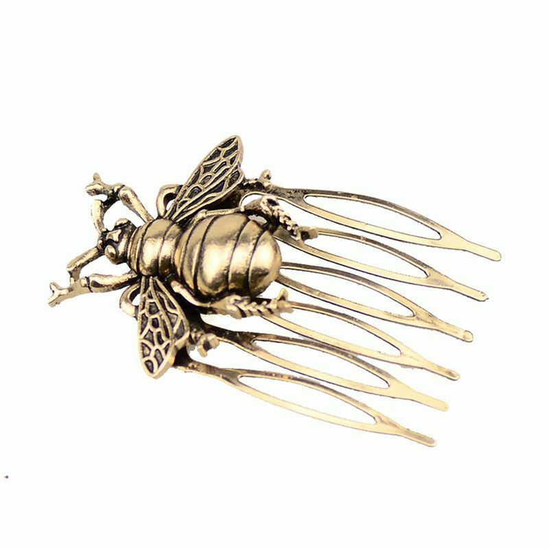 Fashion Women Hairpin Retro Bee Hair Comb Clips Jewelry Hair Accessories Gift