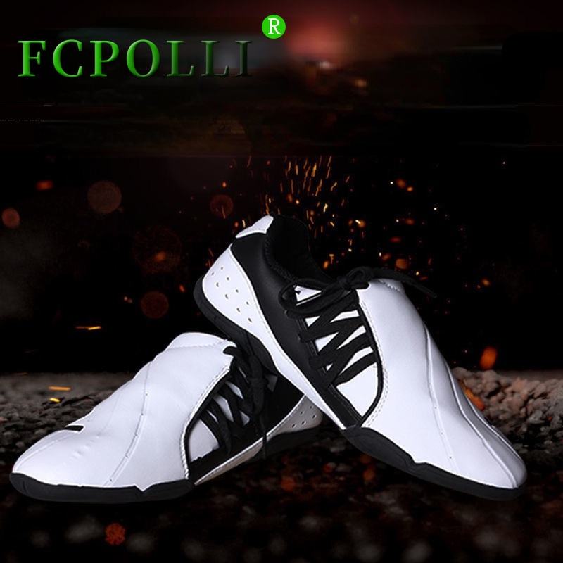 Fcpolli Taekwondo Shoes Coach Shoes Adult Training Sports Fighting Large Size Coach Martial Arts Sports Breathable Fitness Shoes