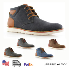 Ferro Aldo Men Casual Mid Top Fashion Chukka Boots Sneaker Comfortable Shoes