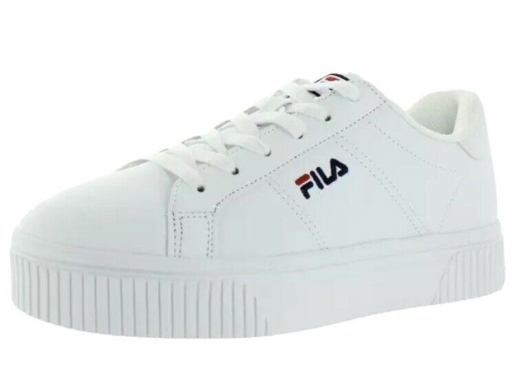 Fila Womens Panache 19 Sport Style Walking Shoes White Red Leather Size 9.5 M