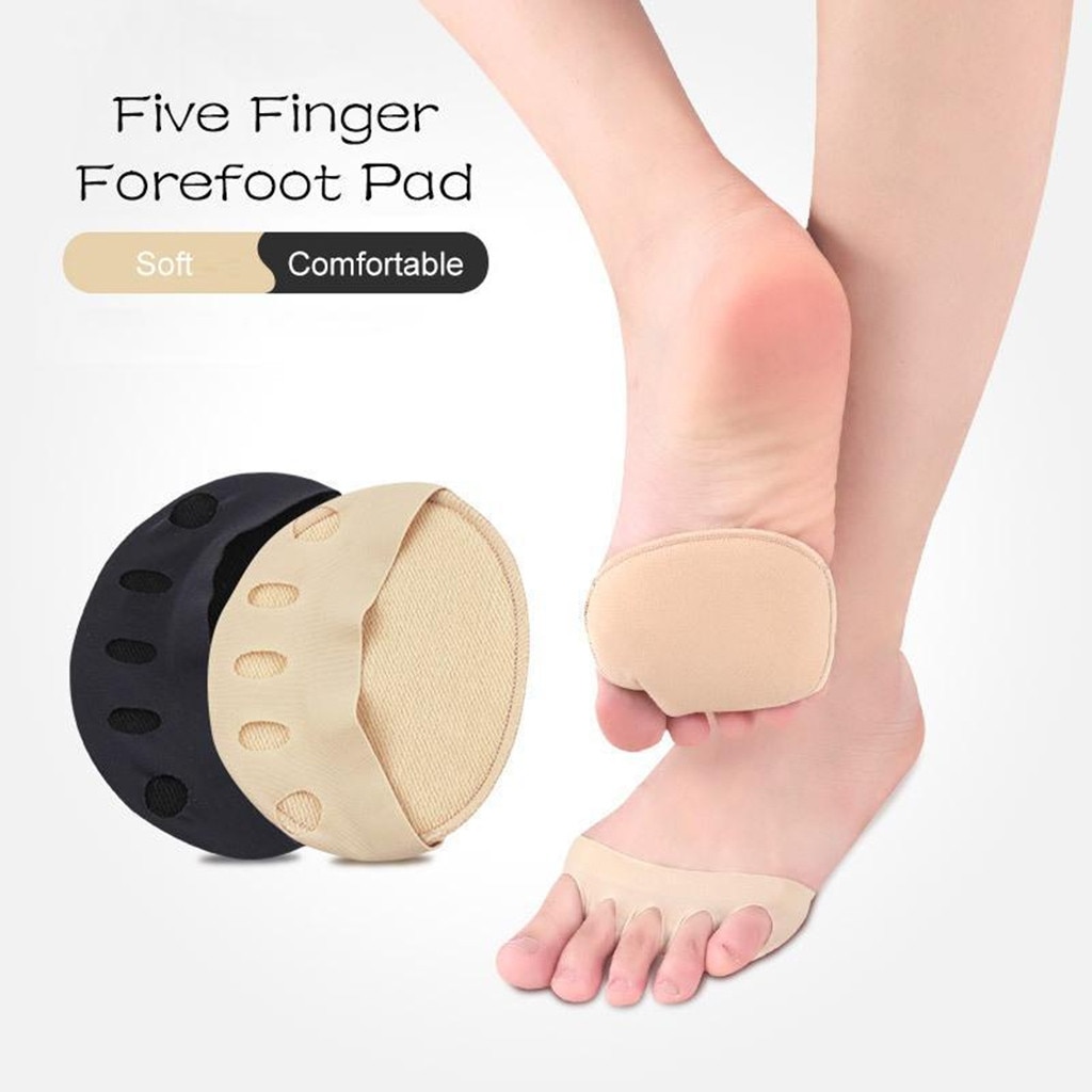 Five-finger Socks Open Toe Forefoot Insole Shoes Pads High Heel Insole Anti-Slip Foot Protection Cushions Sponge Pain Relief Soc