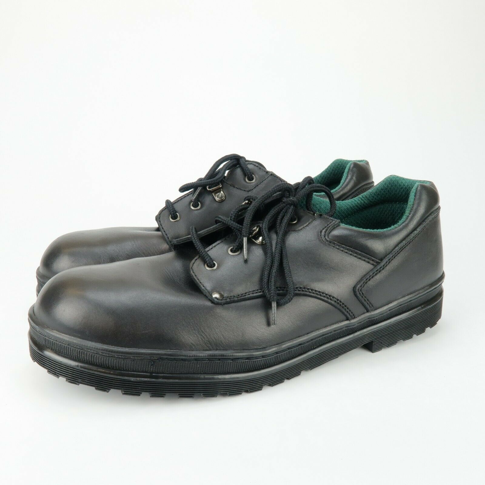 Florsheim protector mens work shoes black leather steel Toe Size 13 M WORN ONCE