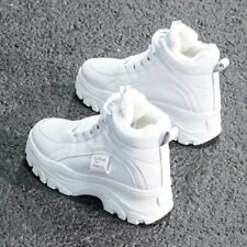 For Women casual winter sneakers with plush warm women's shoes with lacing