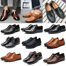 Formal Shoes Men Fashion Leather Brogue Oxfords Business Dress Casual Shoes Size