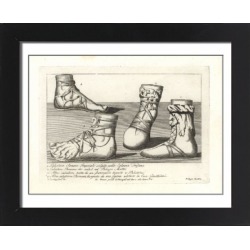 Framed Photo. Ancient Roman shoes and sandals