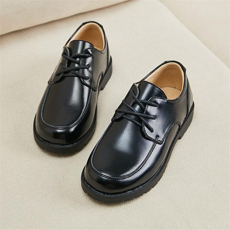 Genuine Leather Boys School Leather Shoes for Children Classic Wedding Party Student Show Shoes Brand Kids Dress Banquet Shoe