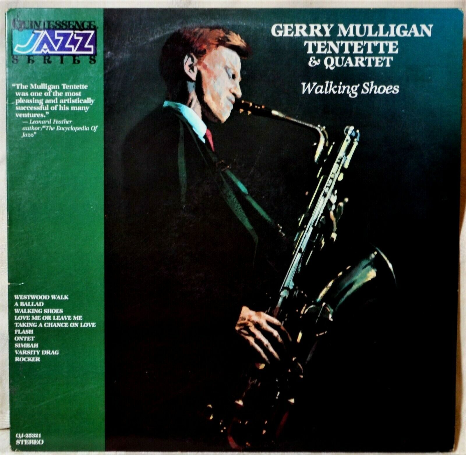 Gerry Mulligan Tentette & Quartet Walking Shoes LP NM Vinyl Jazz Sax InnerSlv #B