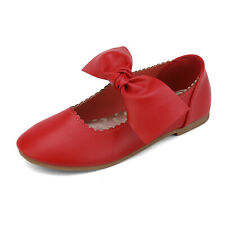 Girls Baby Kid Slip On Flats Dress Shoes Strap Mary Jane Shoes Flat Shoes Size